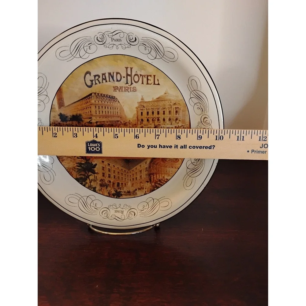 Certified International Pamela Gladding GrandHotel Paris Decorative Plate 10.25